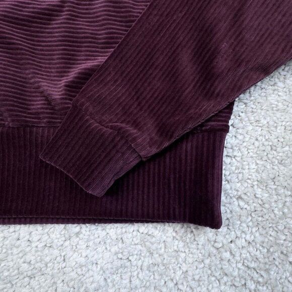 Prana Escambia Velour Pullover Sweatshirt Purple - Picture 6 of 7